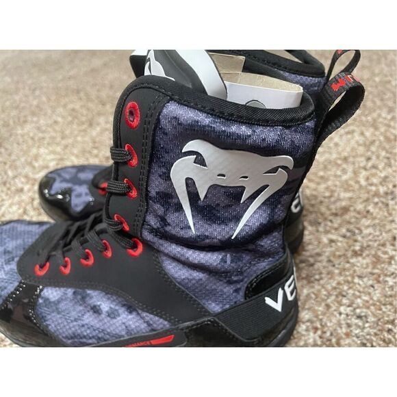 Venum Elite Boxing Lace Up Shoes Dark Camo Men’s Size 7 Brand New with Box - Picture 8 of 12